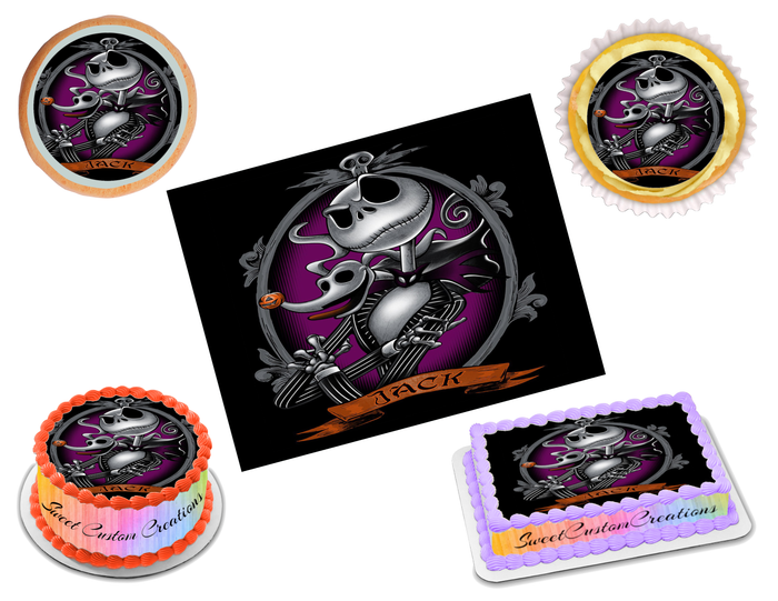 Jack Skellington Edible Image Frosting Sheet #29 (80+ sizes)