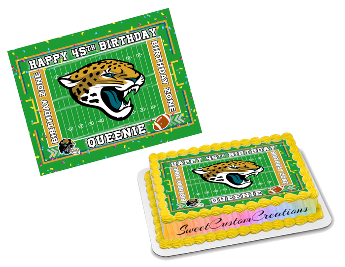 Jacksonville Jaguars Edible Image Frosting Sheet #76 (70+ sizes)