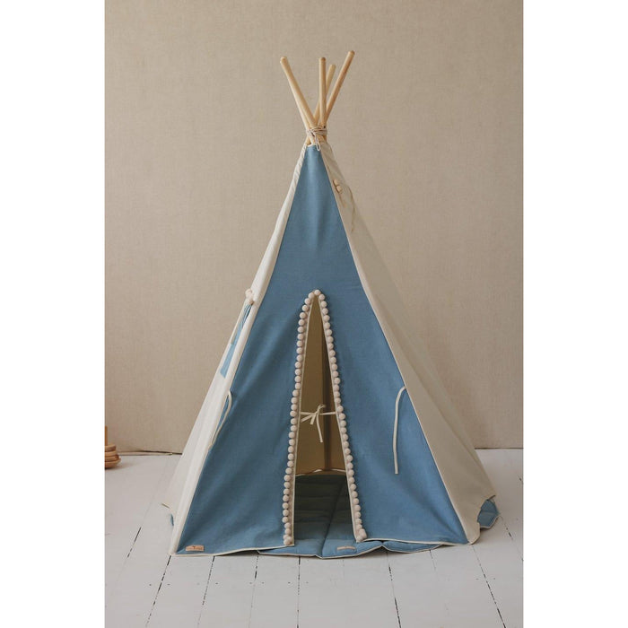 “Jeans” Teepee Tent with Pompoms