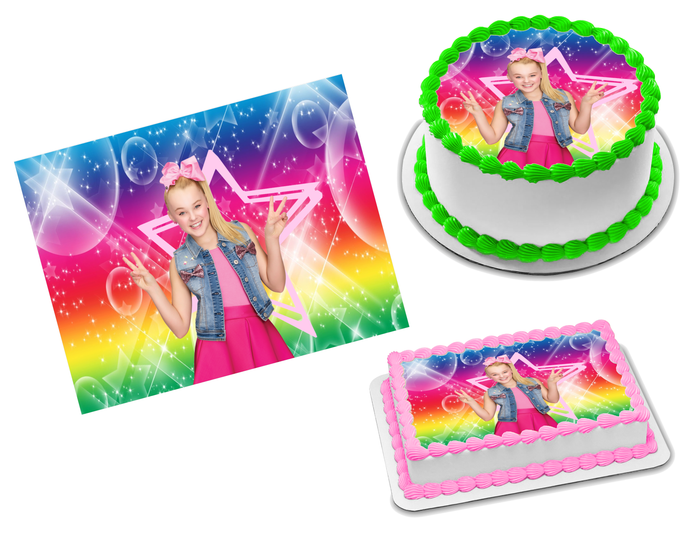 JoJo Siwa Edible Image Frosting Sheet #16 (70+ sizes)