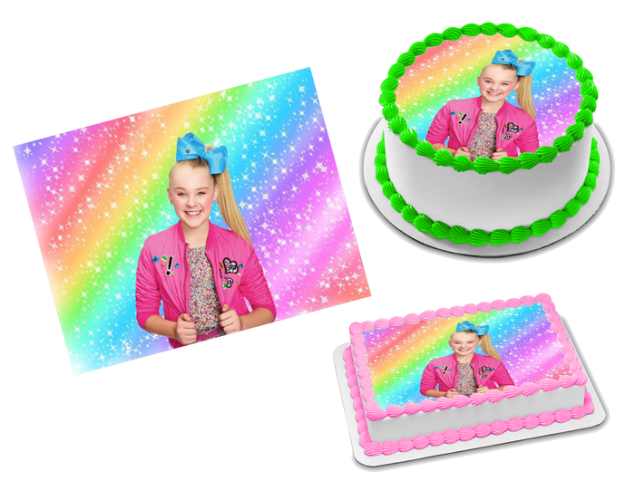 JoJo Siwa Edible Image Frosting Sheet #28 (70+ sizes)