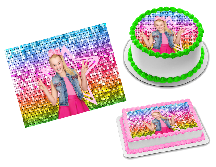 JoJo Siwa Edible Image Frosting Sheet #36 (70+ sizes)