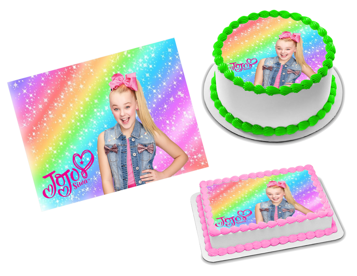 JoJo Siwa Edible Image Frosting Sheet #47 (70+ sizes)