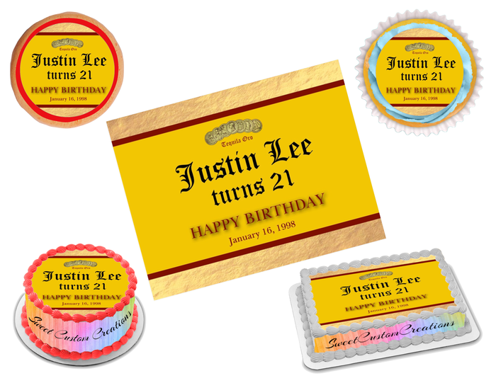Jose Cuervo Edible Image Frosting Sheet #2 (80+ sizes)