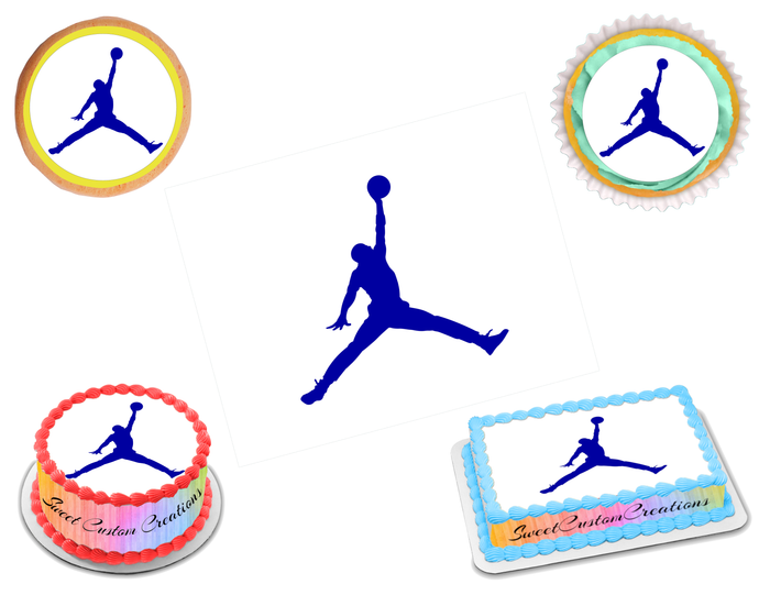 Jordan Jumpman Edible Image Frosting Sheet #14 (80+ sizes)