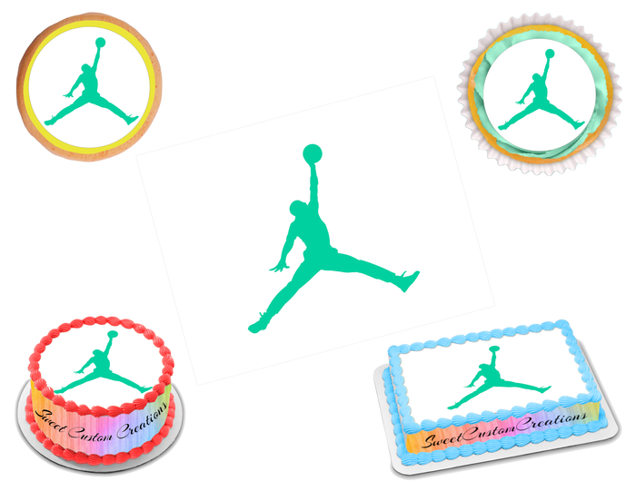 Jordan Jumpman Edible Image Frosting Sheet #16 (80+ sizes)