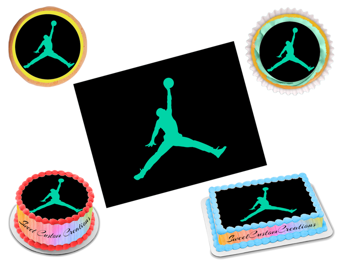 Jordan Jumpman Edible Image Frosting Sheet #17 (80+ sizes)