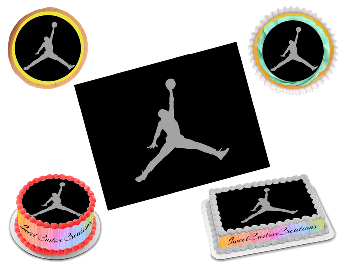 Jordan Jumpman Edible Image Frosting Sheet #19 (80+ sizes)