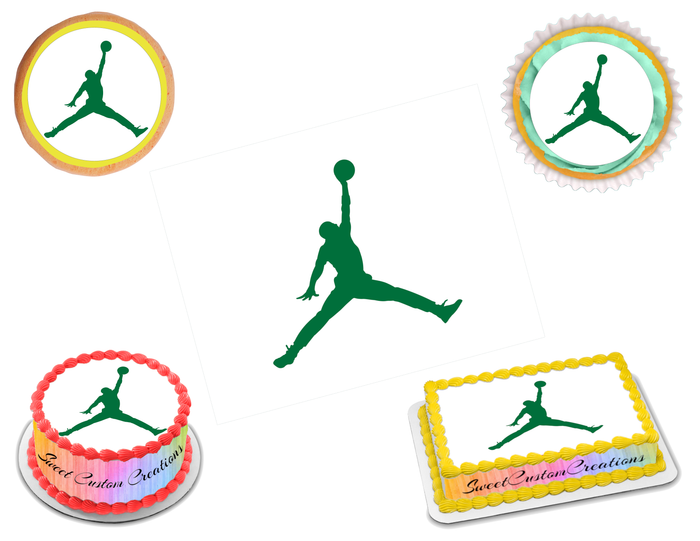 Jordan Jumpman Edible Image Frosting Sheet #20 (80+ sizes)