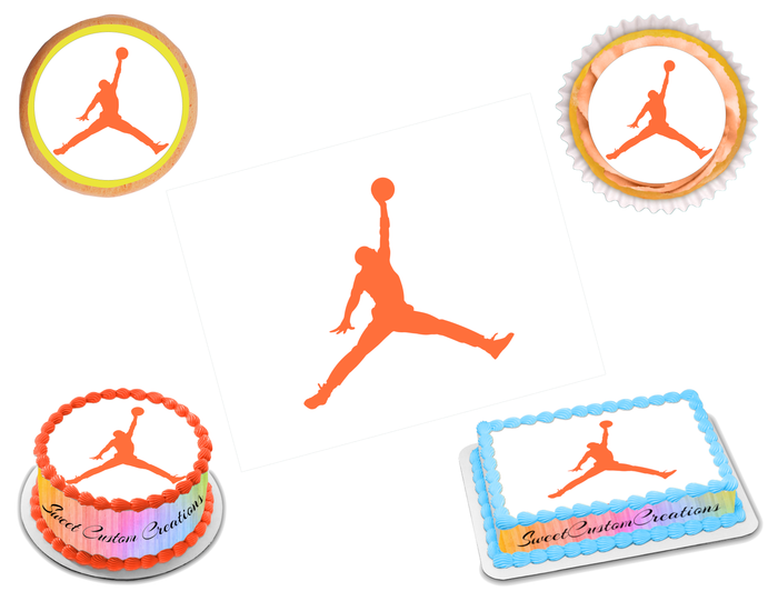 Jordan Jumpman Edible Image Frosting Sheet #22 (80+ sizes)