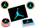 Jordan Jumpman Aqua Edible Image Frosting Sheet #7 (70+ sizes)