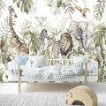 Jungle animal wallpaper - Cozy Nursery