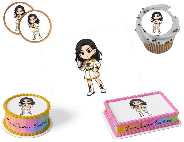 K-Pop Demon Hunters Edible Image Frosting Sheet #124 (80+ sizes)