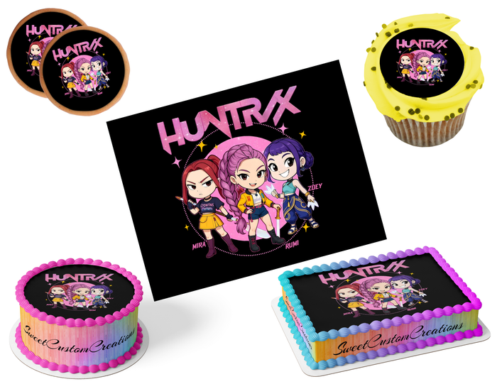 K-Pop Demon Hunters Edible Image Frosting Sheet #159 (80+ sizes)