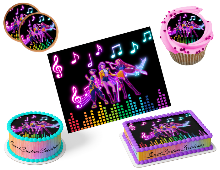 K-Pop Demon Hunters Edible Image Frosting Sheet #191 (80+ sizes)
