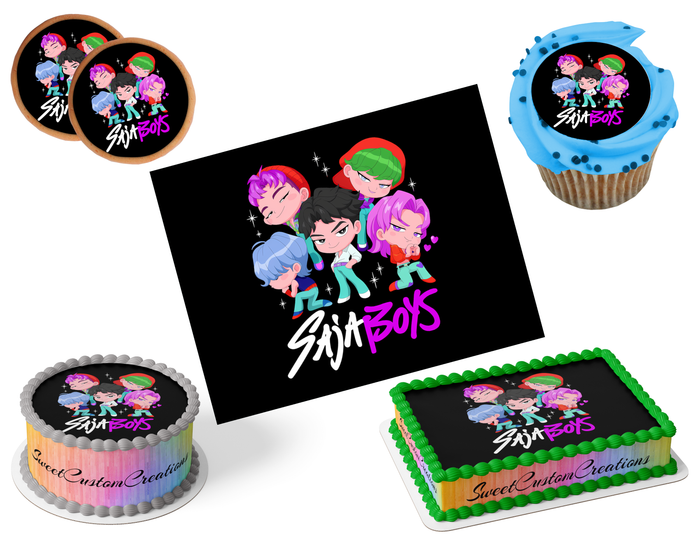 K-Pop Demon Hunters Edible Image Frosting Sheet #70 (80+ sizes)