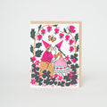 Kissing Pink Gnomes Greeting Card