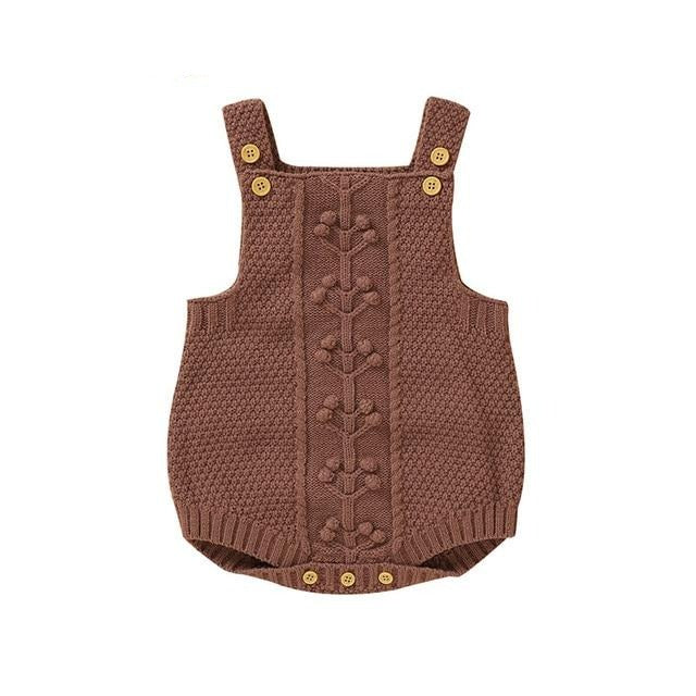 Knitted Sweater Romper Set - Cozy Nursery