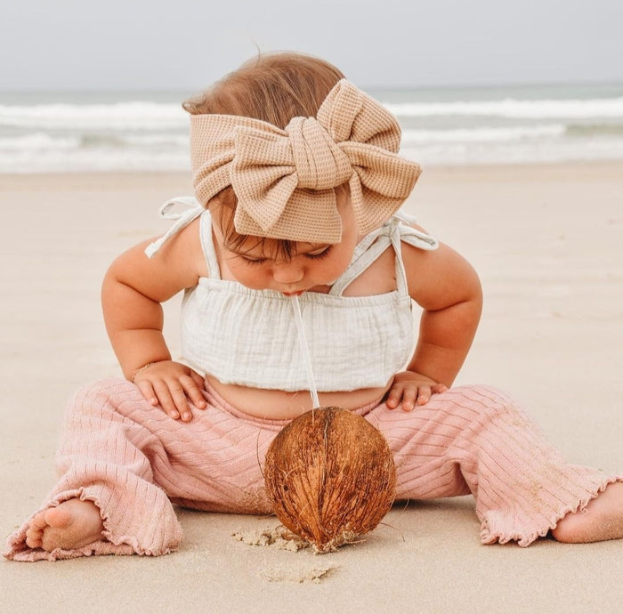 Large Summer Infant Hair Bows - Cozy Nursery