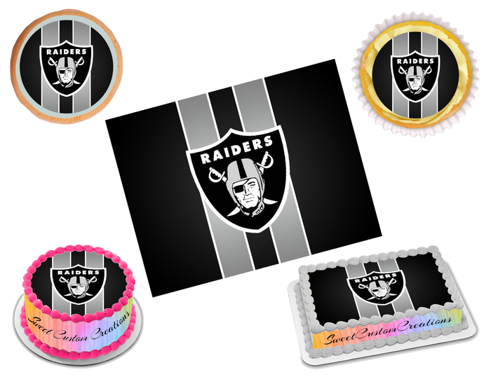 Las Vegas Raiders Edible Image Frosting Sheet #44 (70+ sizes)