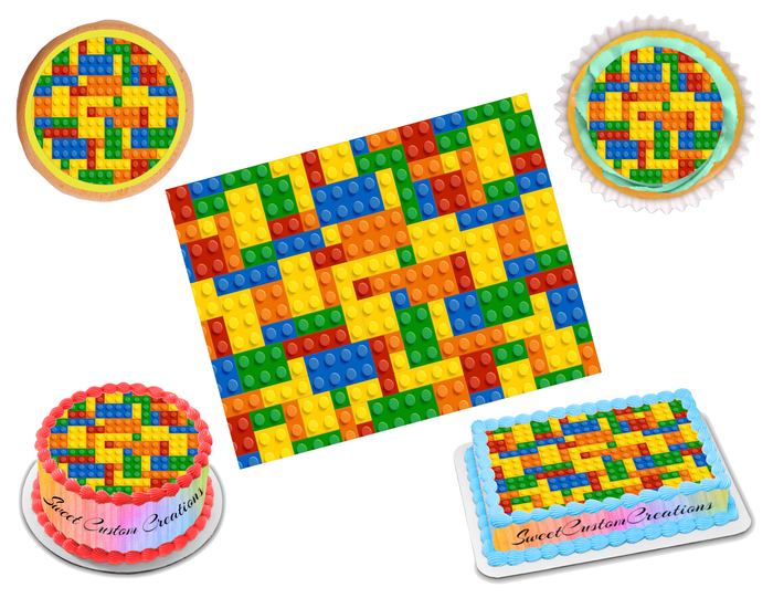 Legos Edible Image Frosting Sheet #1 (70+ sizes)