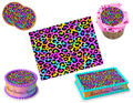 Leopard Cheetah Print Edible Image Frosting Sheet #3 (80+ sizes)