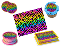 Leopard Cheetah Print Edible Image Frosting Sheet #4 (80+ sizes)