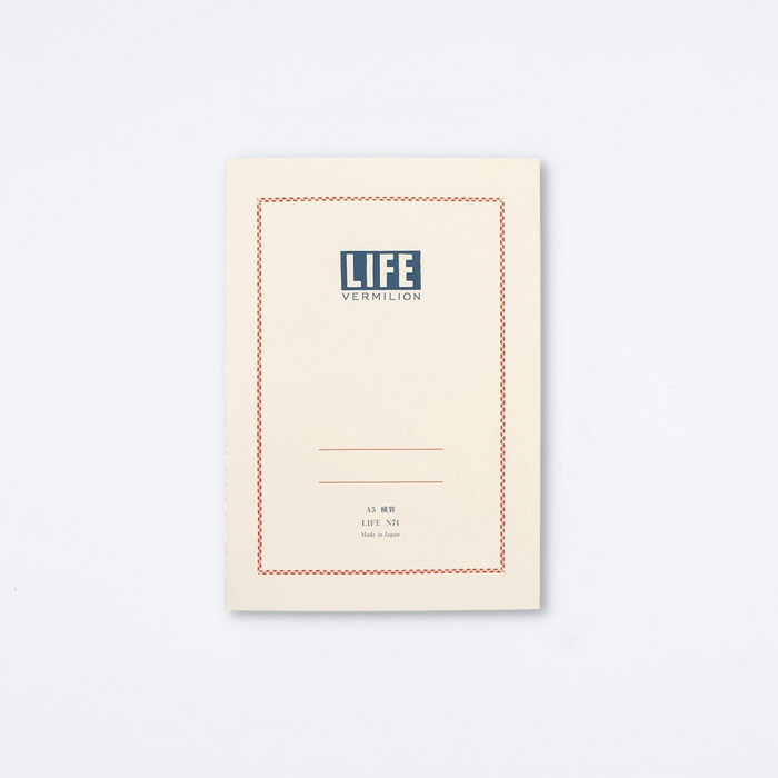 Life Vermilion A5 Notebook