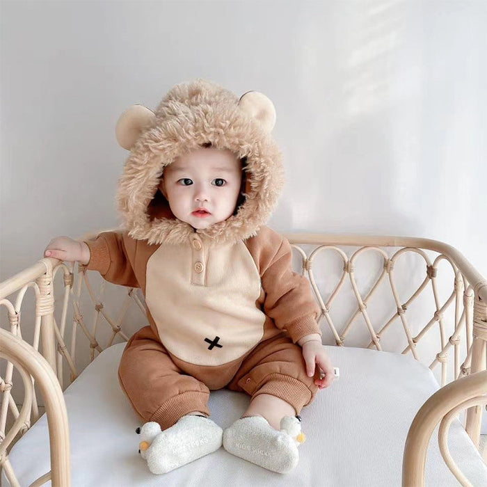 Lion Baby Romper - Cozy Nursery