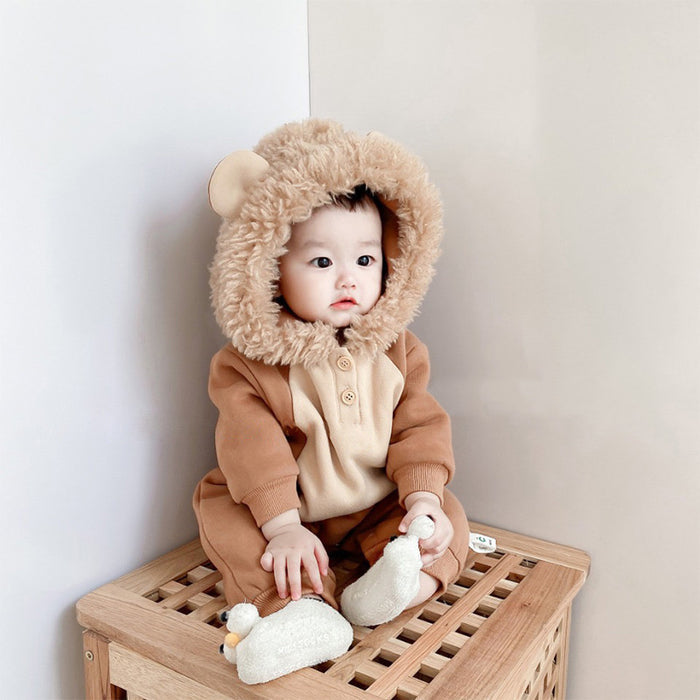 Lion Baby Romper - Cozy Nursery
