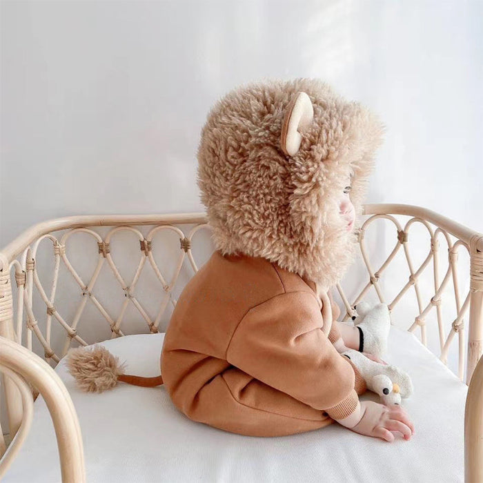 Lion Baby Romper - Cozy Nursery