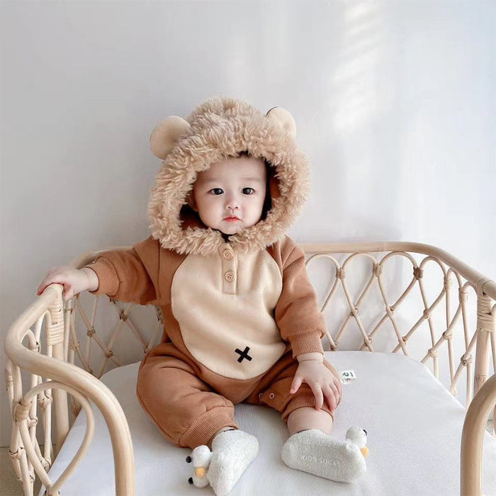 Lion Baby Romper - Cozy Nursery