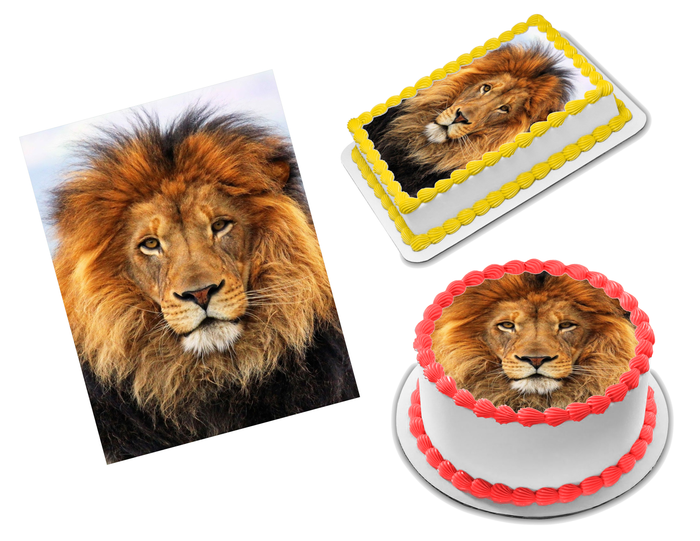 Lion Edible Image Frosting Sheet #24 (70+ sizes)