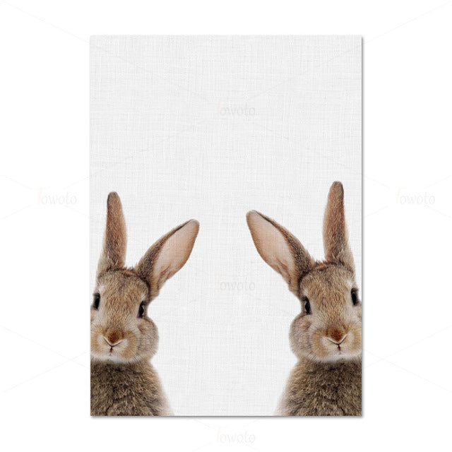 Little Rabbits Posters - Cozy Nursery