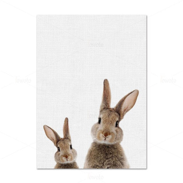 Little Rabbits Posters - Cozy Nursery
