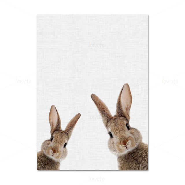 Little Rabbits Posters - Cozy Nursery