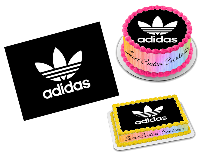Adidas Logo Edible Image Frosting Sheet #11 Topper (70+ sizes)