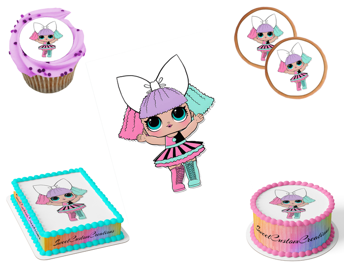 LOL Surprise Dolls Edible Image Frosting Sheet #31 (80+ sizes)