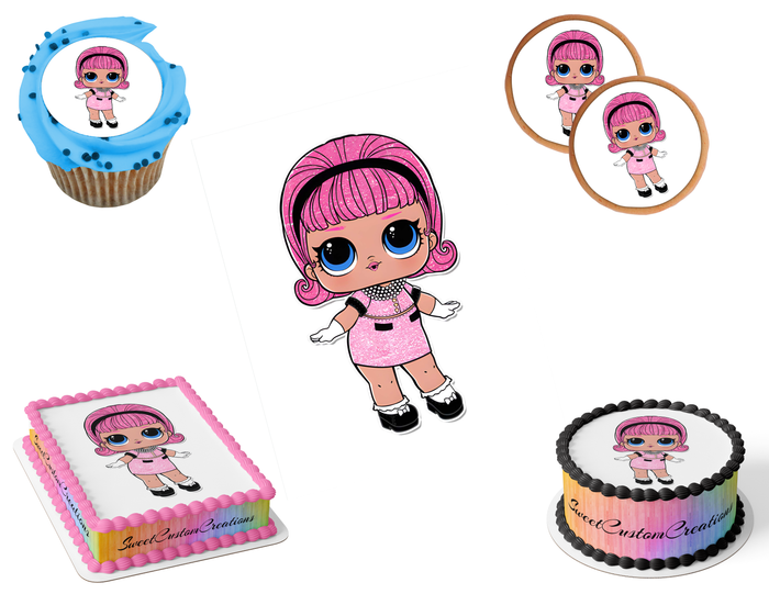 LOL Surprise Dolls Edible Image Frosting Sheet #38 (80+ sizes)