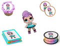 LOL Surprise Dolls Edible Image Frosting Sheet #40 (80+ sizes)