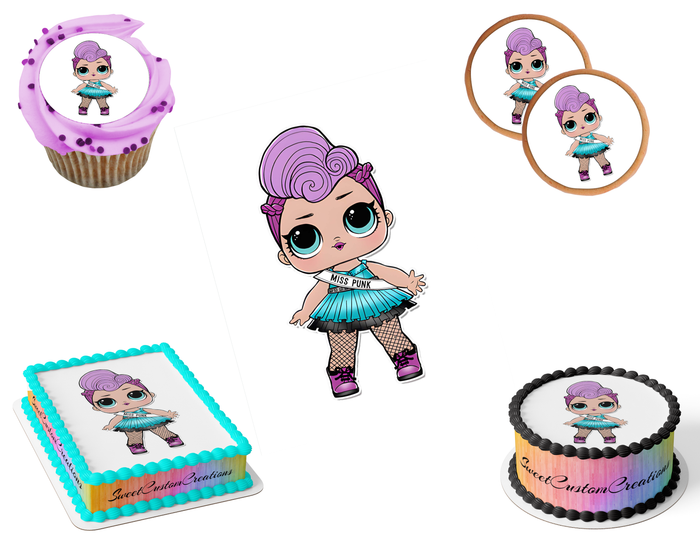 LOL Surprise Dolls Edible Image Frosting Sheet #40 (80+ sizes)