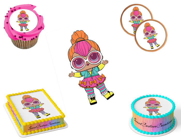 LOL Surprise Dolls Edible Image Frosting Sheet #44 (80+ sizes)