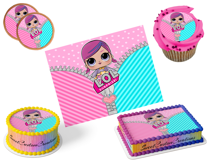 LOL Surprise Dolls Edible Image Frosting Sheet #49 (80+ sizes)
