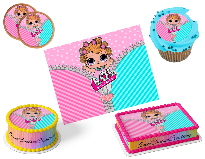 LOL Surprise Dolls Edible Image Frosting Sheet #57 (80+ sizes)