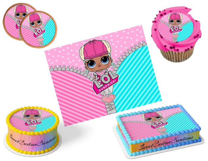 LOL Surprise Dolls Edible Image Frosting Sheet #62 (80+ sizes)