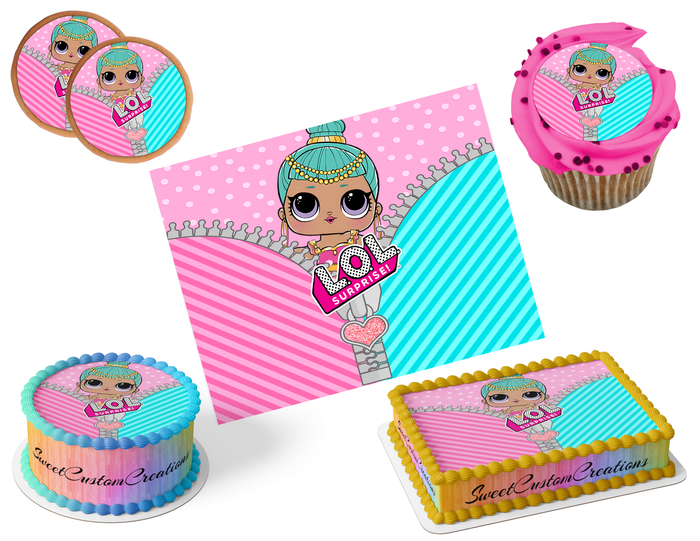 LOL Surprise Dolls Edible Image Frosting Sheet #63 (80+ sizes)