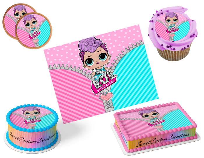 LOL Surprise Dolls Edible Image Frosting Sheet #72 (80+ sizes)