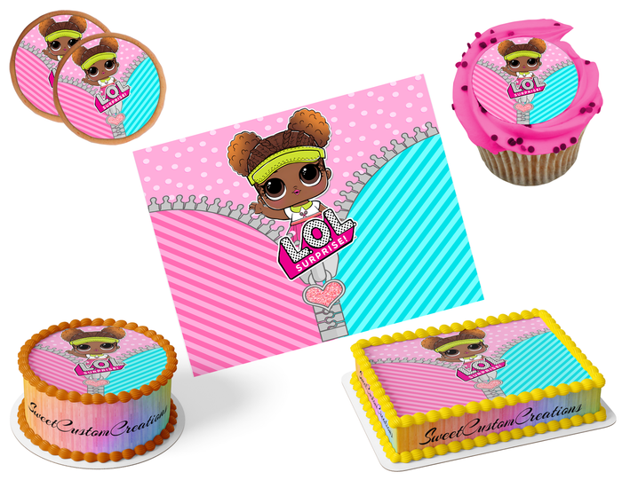 LOL Surprise Dolls Edible Image Frosting Sheet #73 (80+ sizes)