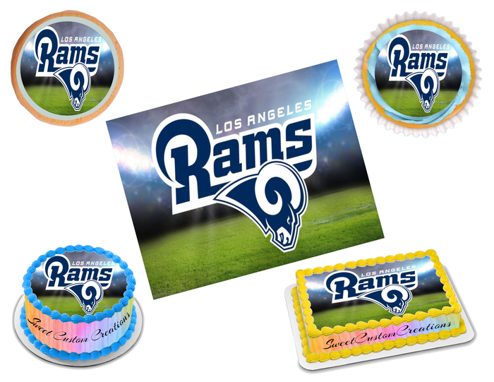 Los Angeles Rams Edible Image Frosting Sheet #1 (70+ sizes)