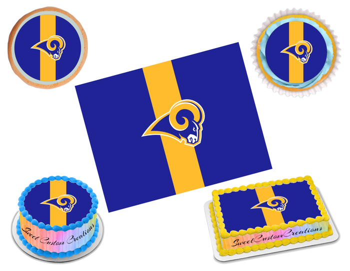 Los Angeles Rams Edible Image Frosting Sheet #12 (70+ sizes)